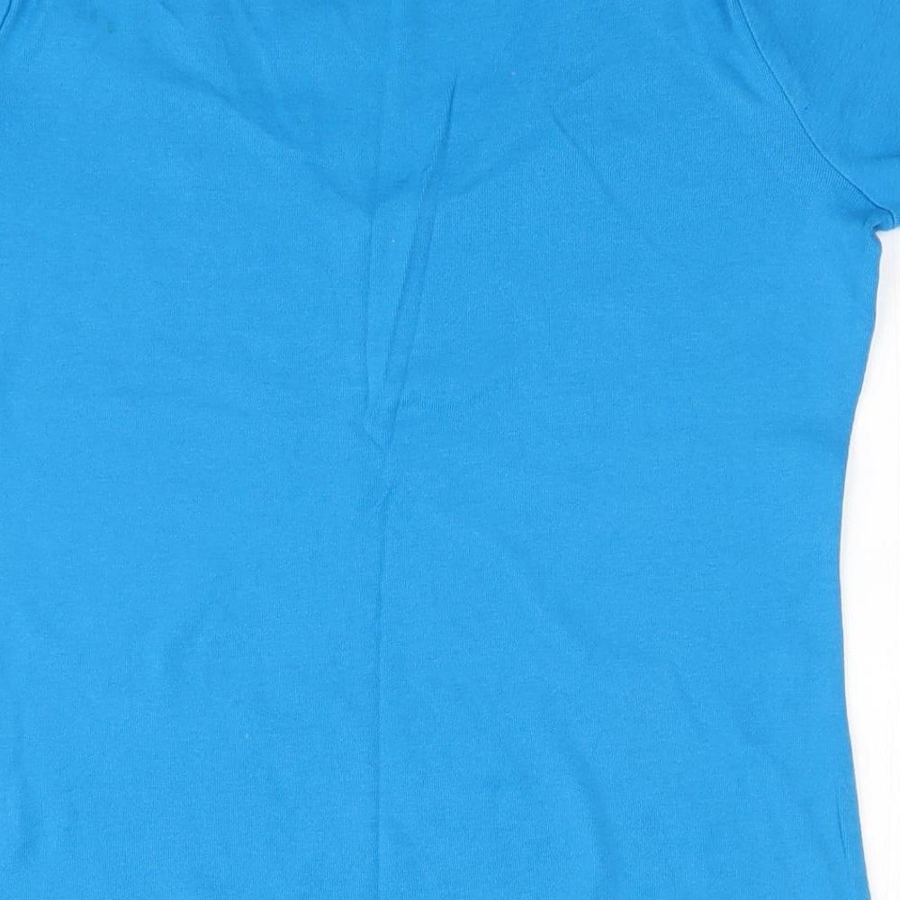 Marks & Spencer Womens Blue   Basic T-Shirt Size 14