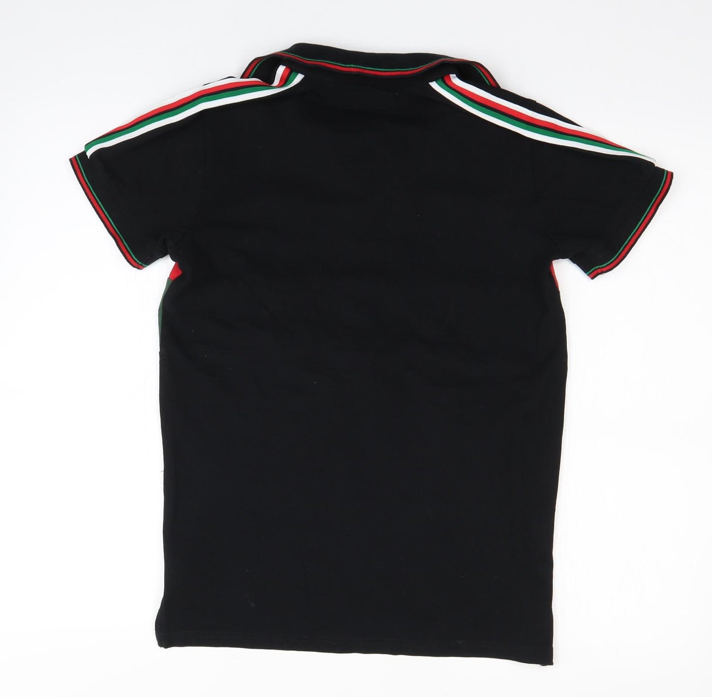 NEXT Boys Black Striped  Basic Polo Size 11-12 Years