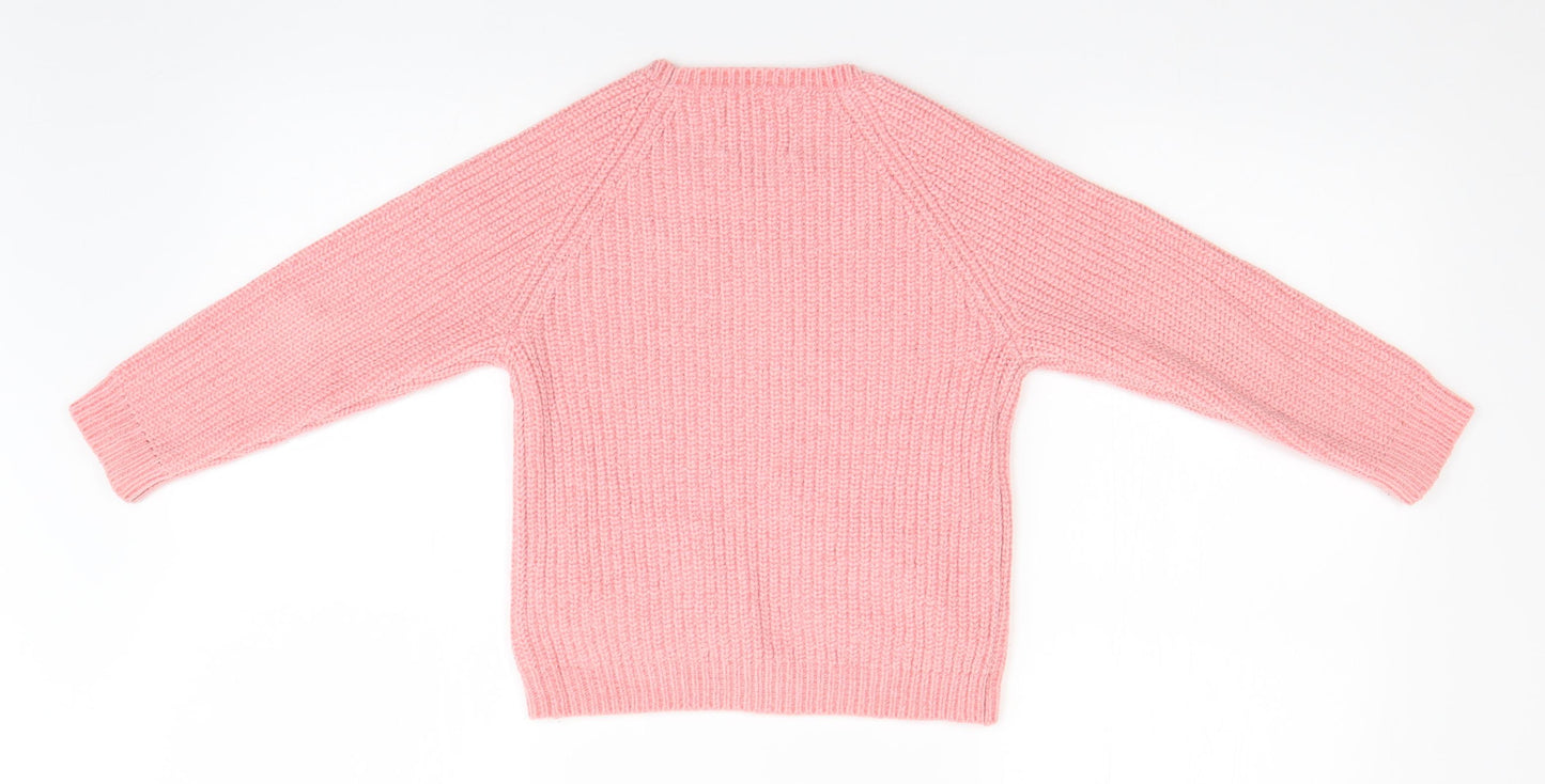 F&F Girls Pink   Pullover Jumper Size 5-6 Years