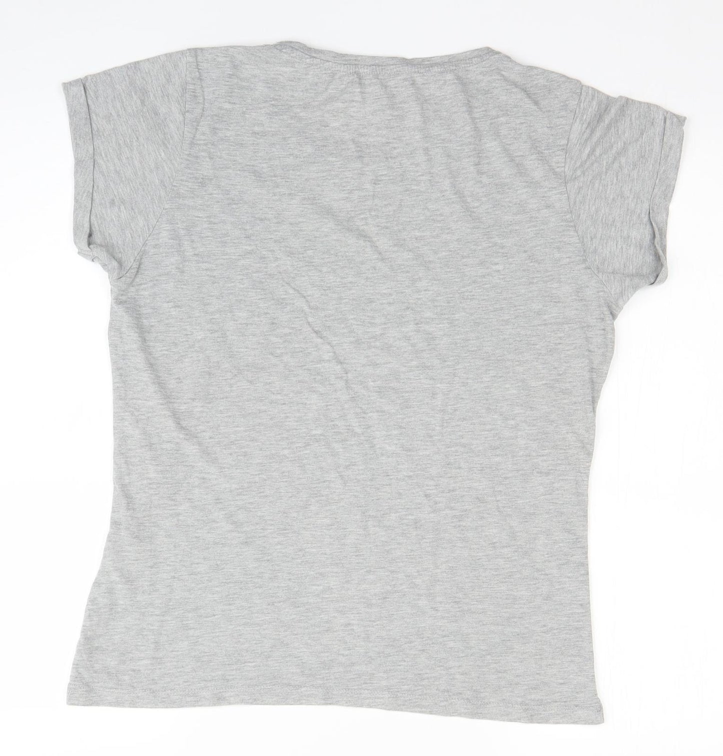 Papaya Womens Grey   Basic T-Shirt Size 12  - Smile, Dreams