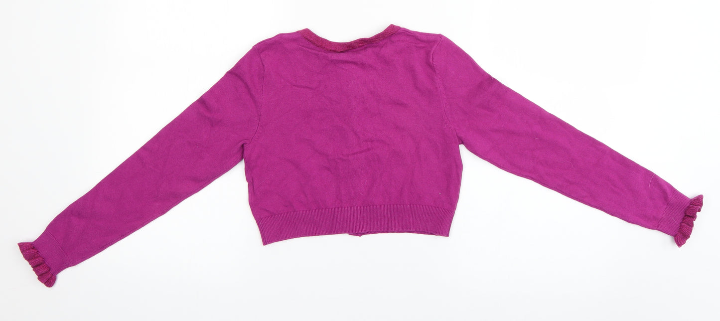 NEXT Girls Pink   Cardigan Jumper Size 9 Years
