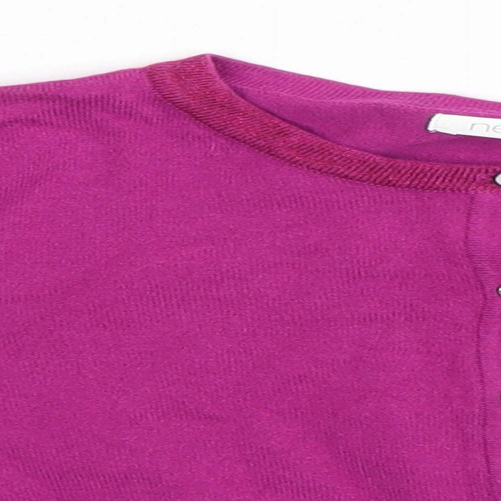 NEXT Girls Pink   Cardigan Jumper Size 9 Years