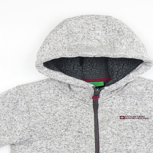 Mountain Warehouse Boys Grey   Full Zip Hoodie Size 7-8 Years