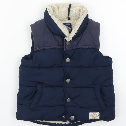 NEXT Boys Blue   Gilet Coat Size 2-3 Years