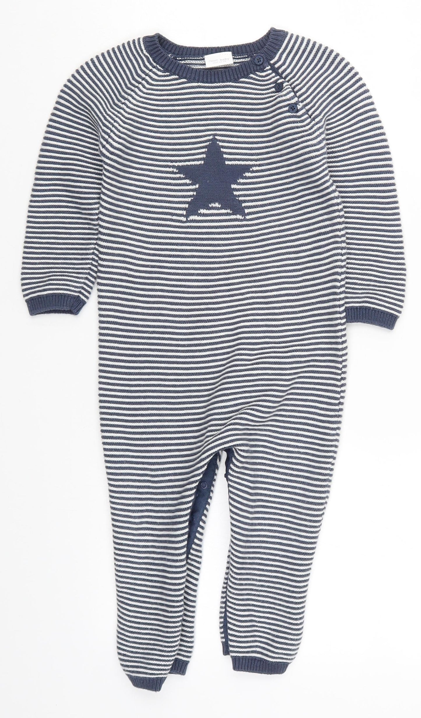 NEXT Boys Blue Striped  Cami One Piece Size 18-24 Months  - Star