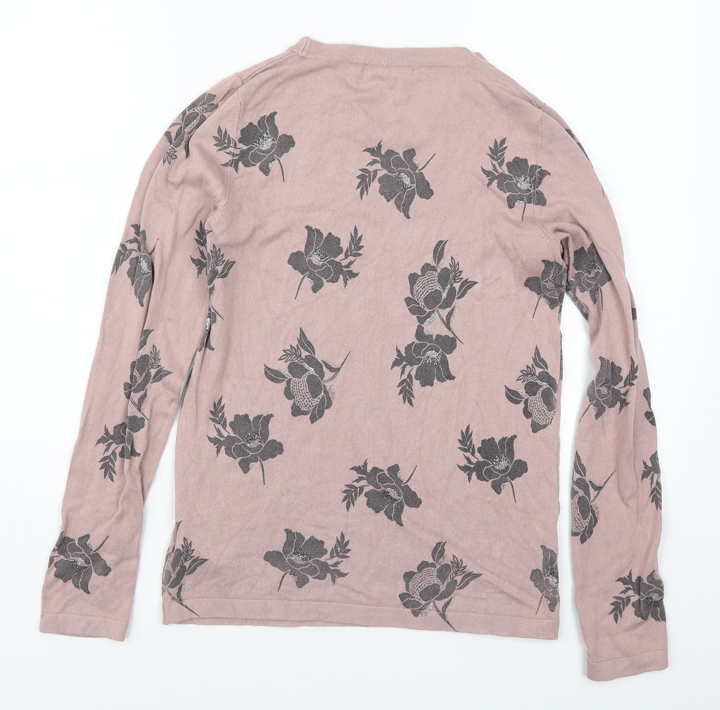 NEXT Womens Pink Floral  Pullover Jumper Size 6