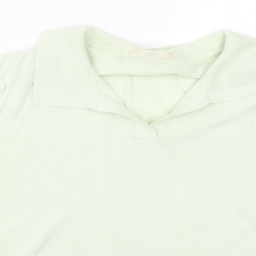 Marks and Spencer Womens Green   Basic Polo Size 20