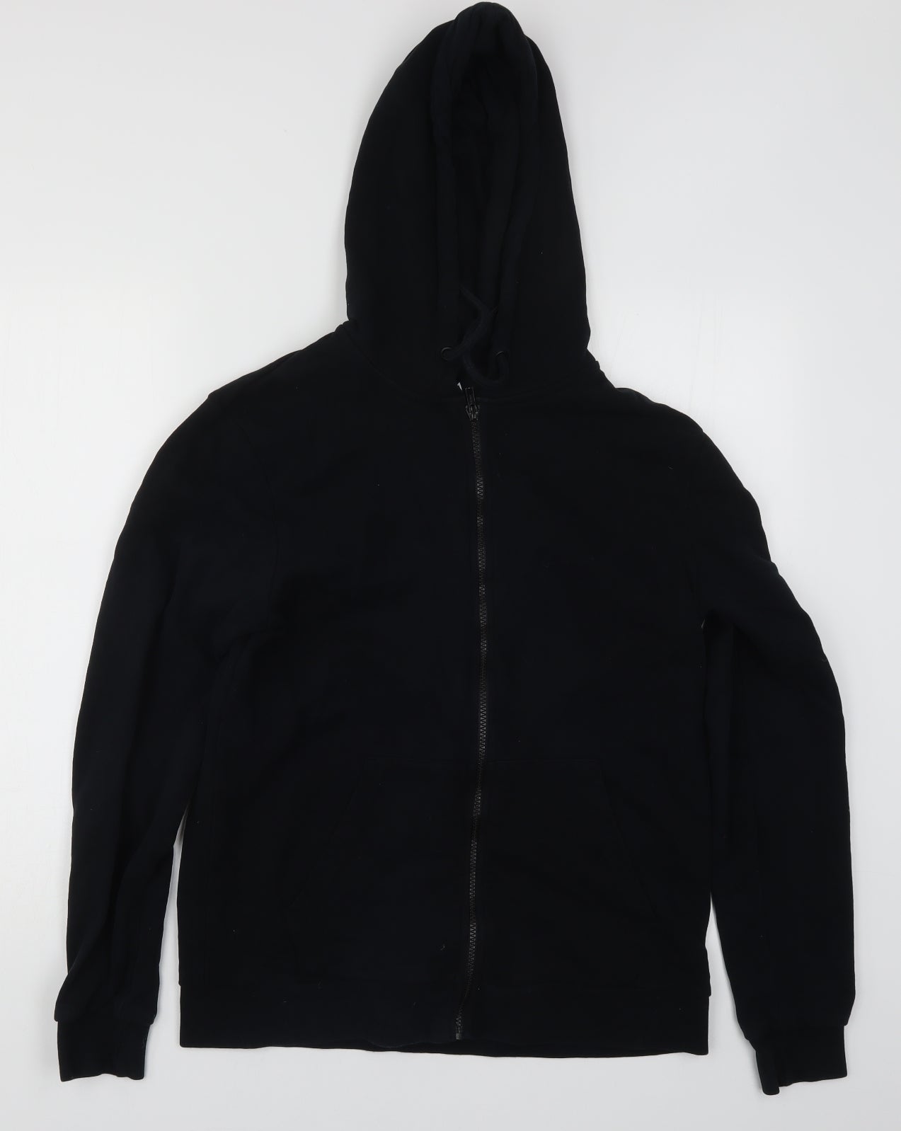 Topman Mens Black   Full Zip Hoodie Size S