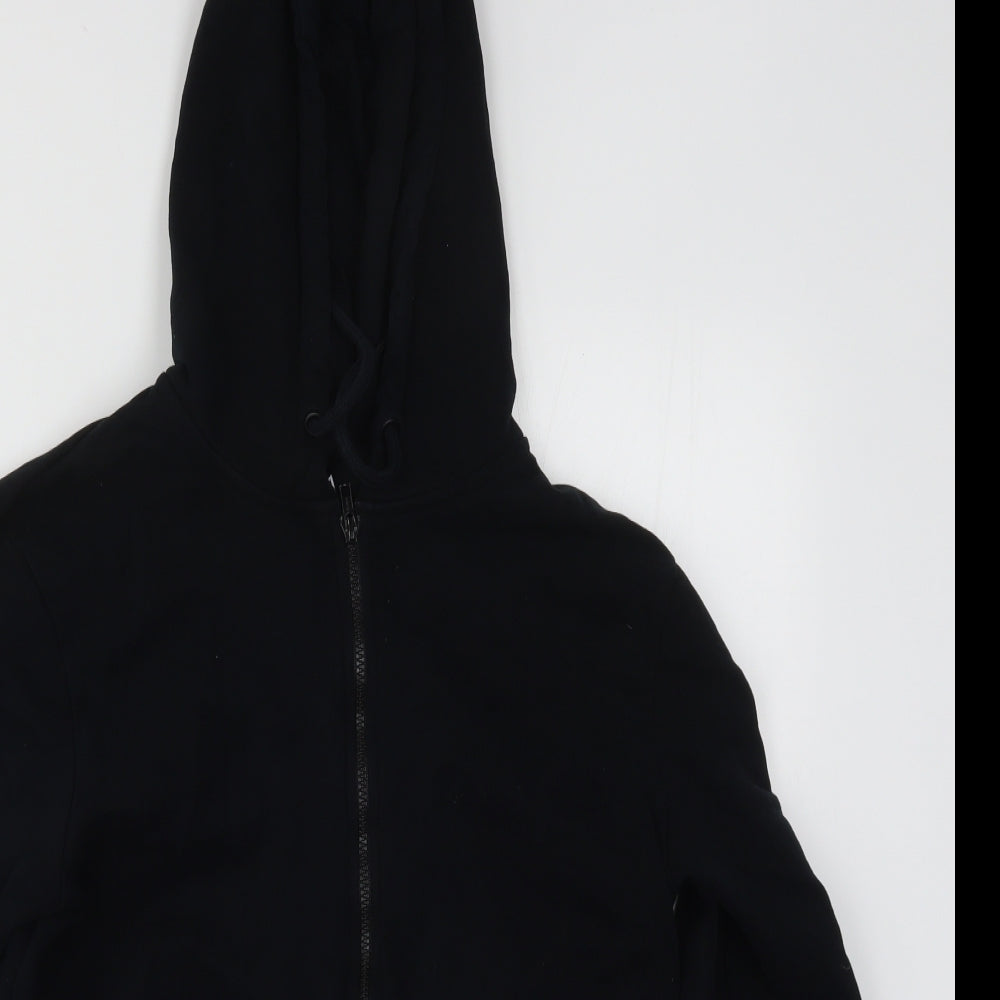 Topman Mens Black   Full Zip Hoodie Size S