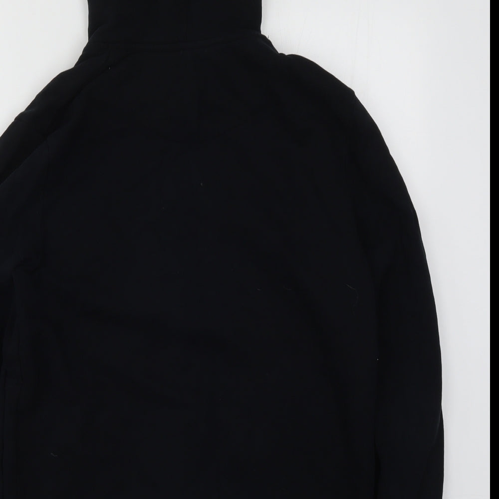 Topman Mens Black   Full Zip Hoodie Size S