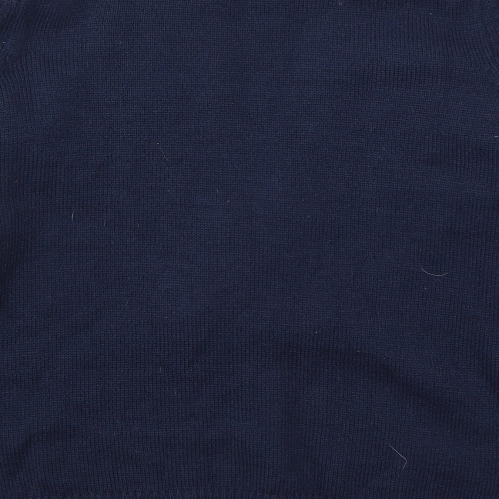 Joules Womens Blue  Knit Pullover Jumper Size 14  - Christmas Tree