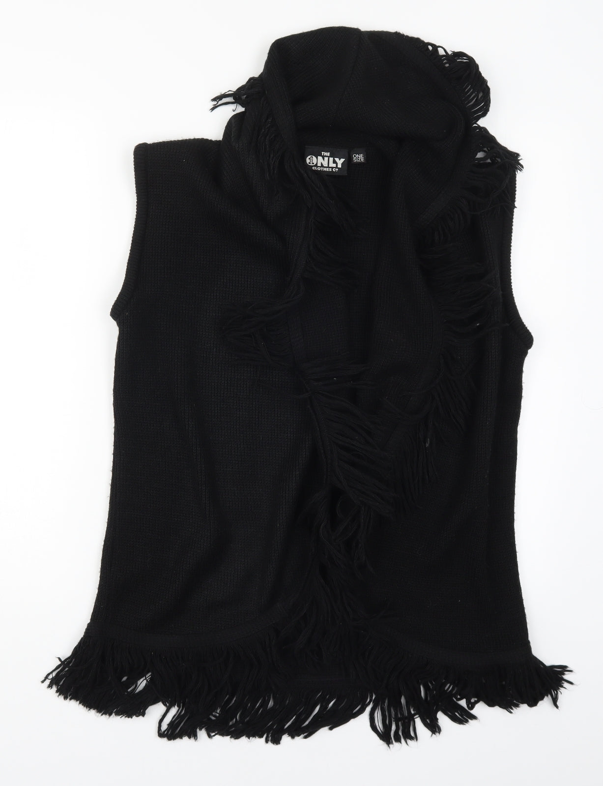 The One and Only Womens Black  Knit Cardigan Jumper One Size