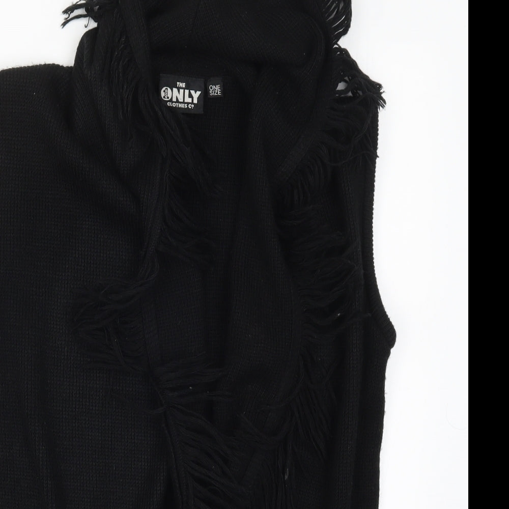 The One and Only Womens Black  Knit Cardigan Jumper One Size