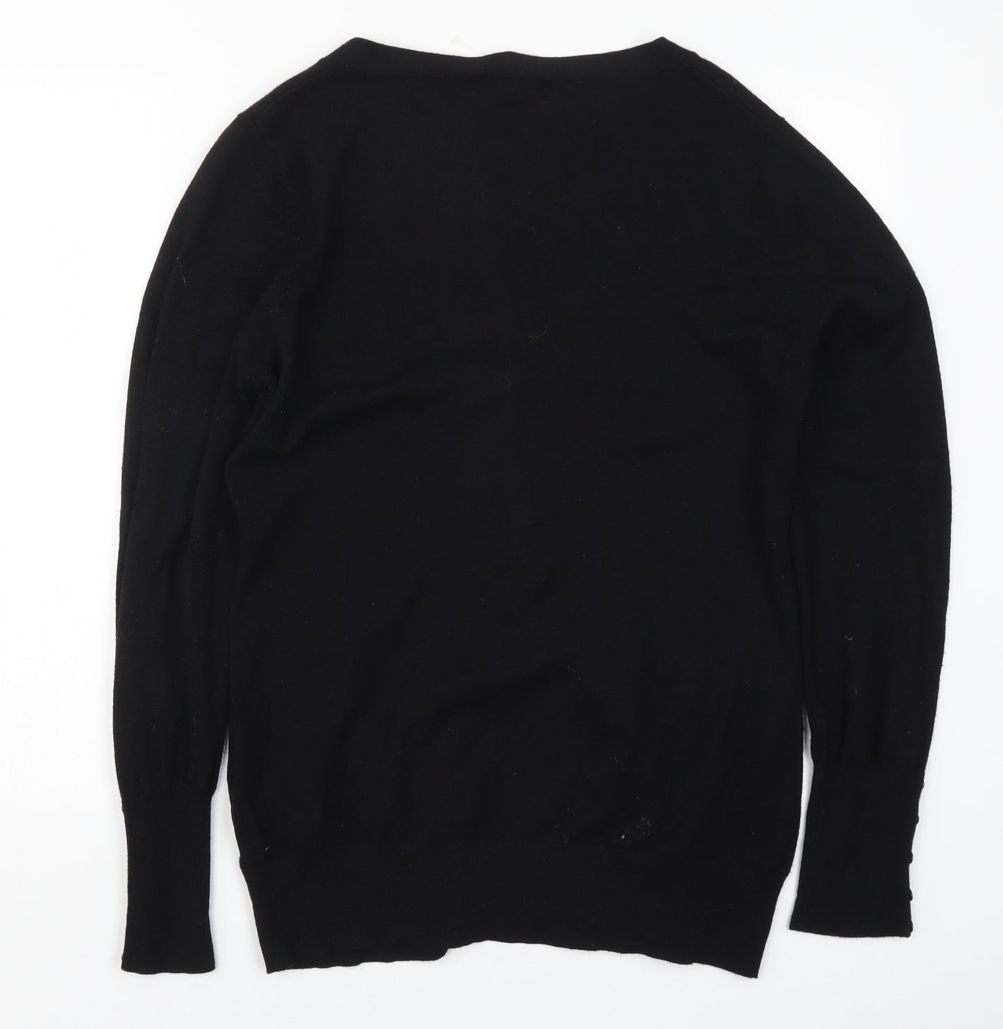 South Womens Black  Knit Cardigan Jumper Size 16