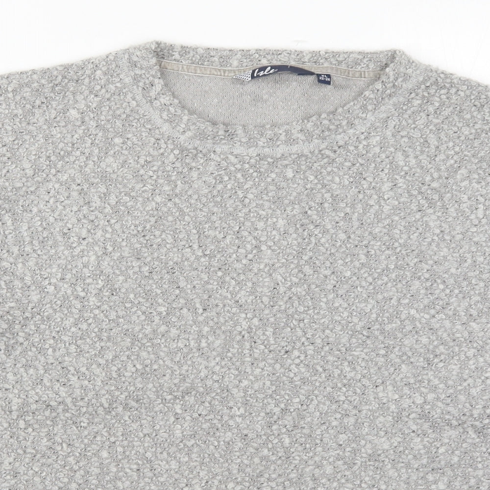 EWM Womens Grey  Knit Pullover Jumper Size 22