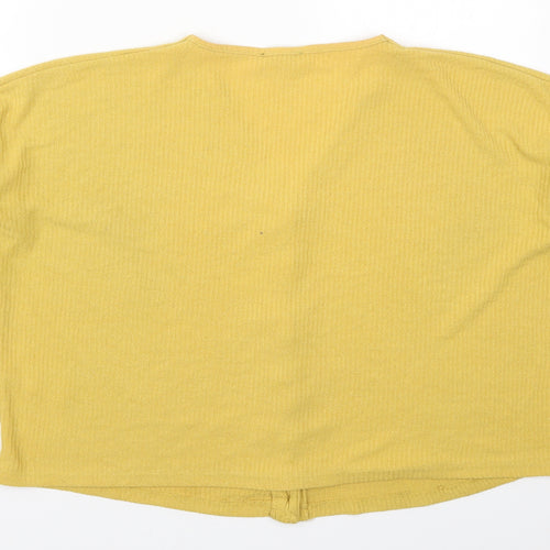 New Look Womens Yellow  Knit Cardigan Jumper Size M