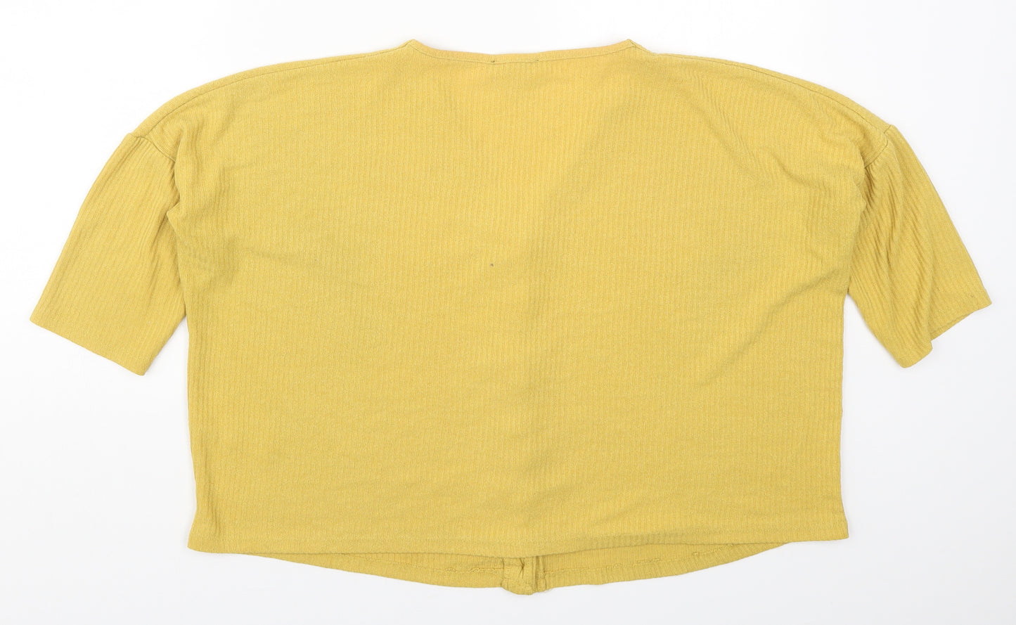 New Look Womens Yellow  Knit Cardigan Jumper Size M