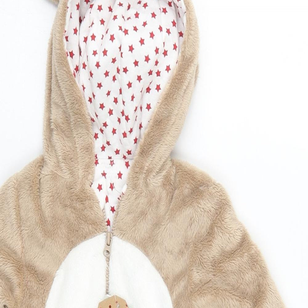 Primark Baby Brown Solid  Cami One Piece Size 3-6 Months  - Reindeer Christmas
