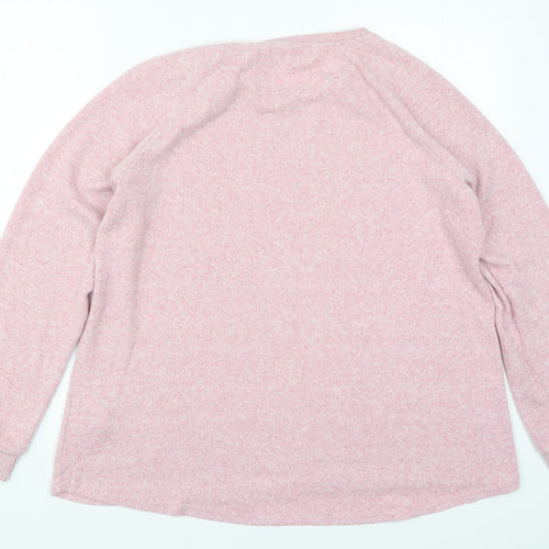 Primark Womens Pink  Knit Pullover Jumper Size 14