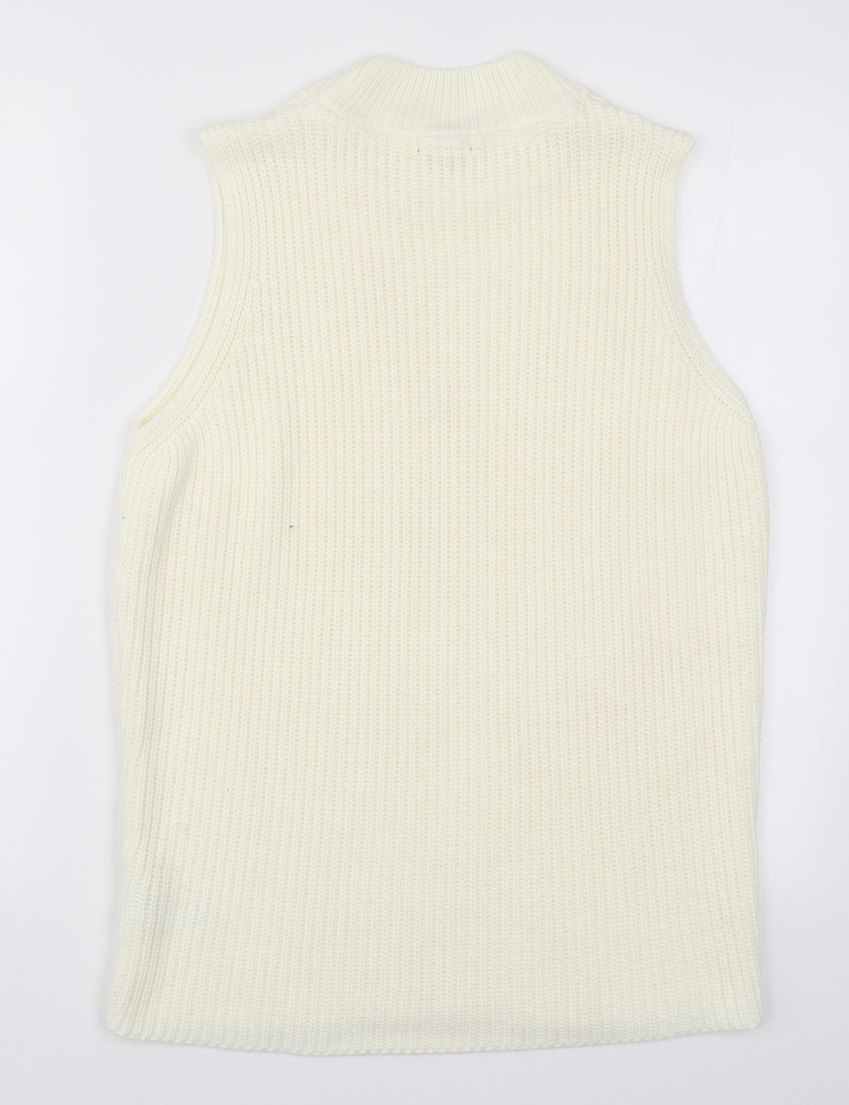 F&F Womens Ivory  Knit Vest Jumper Size L