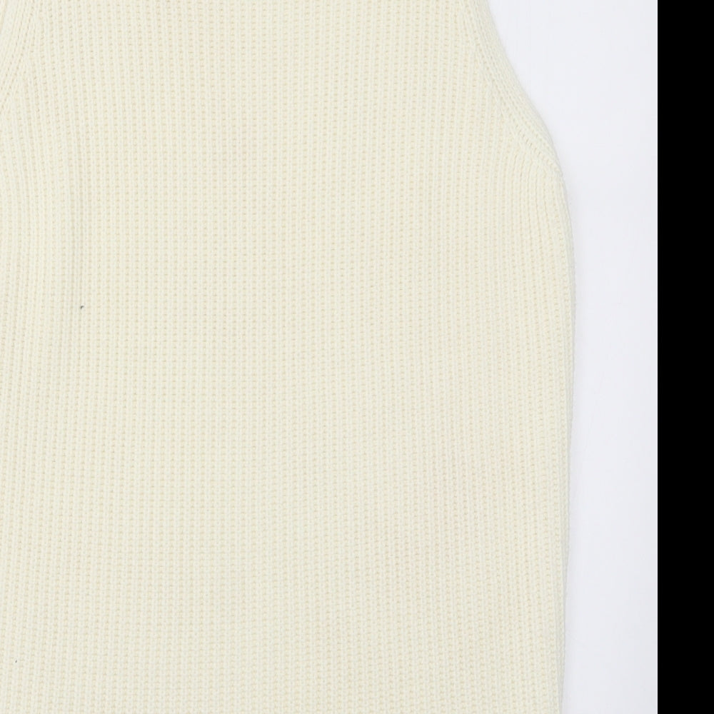 F&F Womens Ivory  Knit Vest Jumper Size L