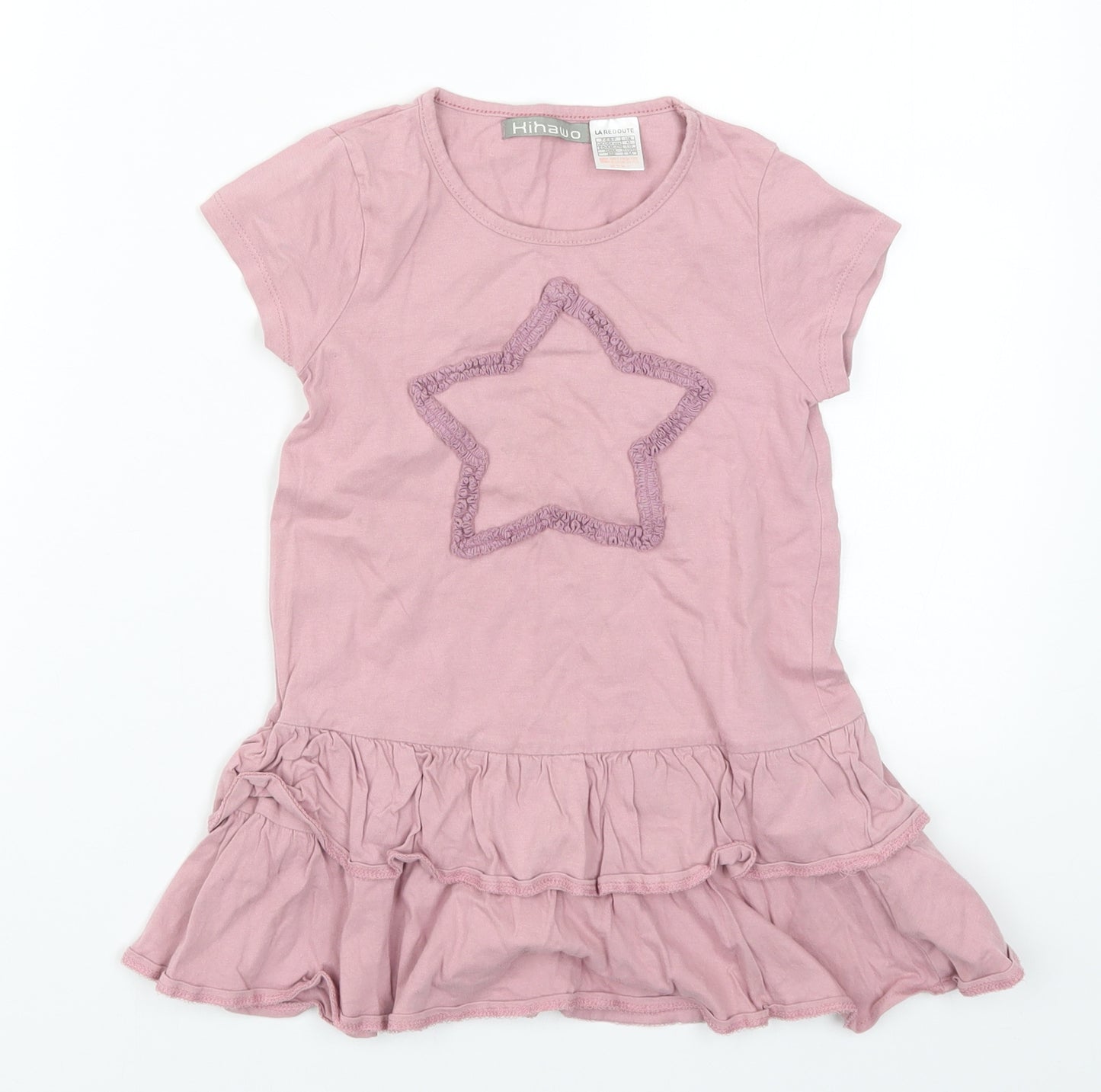 La Redoute Girls Pink   Basic T-Shirt Size 5 Years  - Star