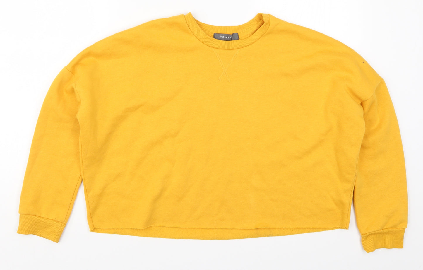 Primark Womens Yellow   Pullover Sweatshirt Size 6