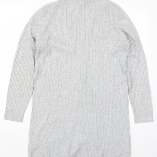 H&M Womens Grey  Knit Cardigan Jumper Size L