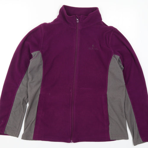 Hi Gear Womens Purple  Fleece Jacket  Size 14