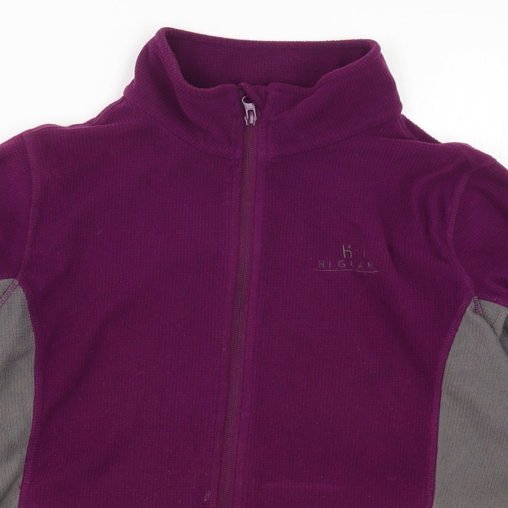 Hi Gear Womens Purple  Fleece Jacket  Size 14