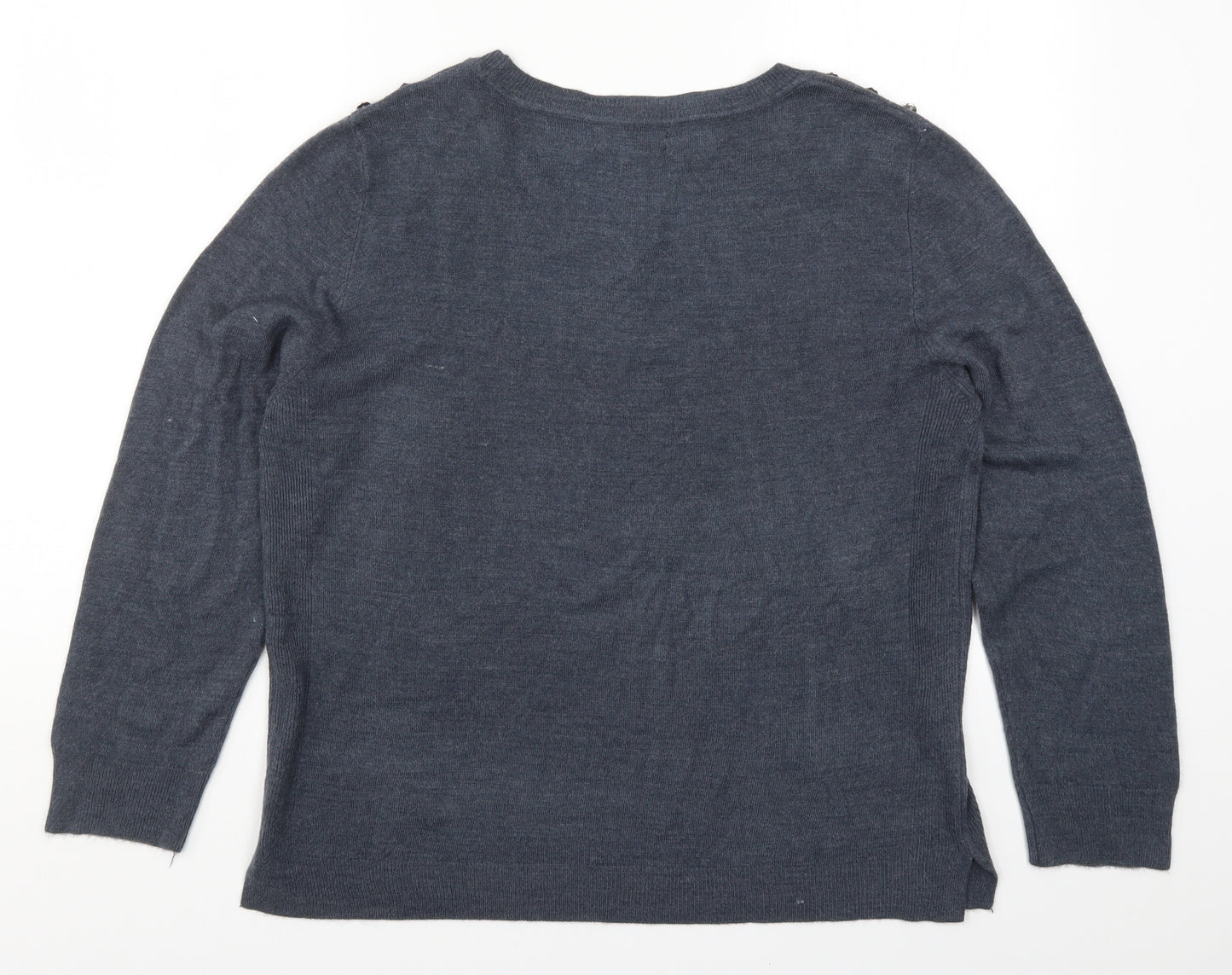 Marks and Spencer Womens Blue  Knit Pullover Jumper Size 18