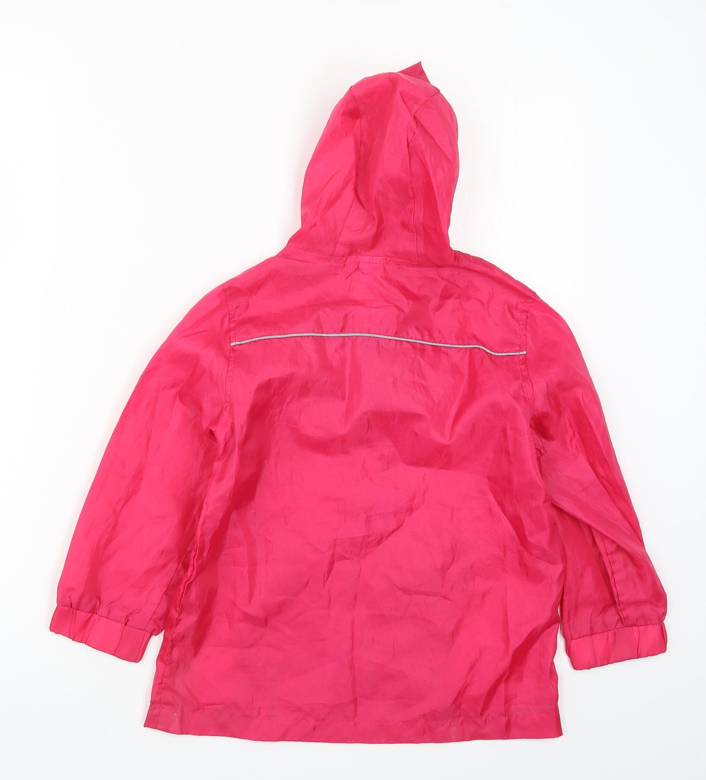 Preworn Girls Pink   Rain Coat Coat Size 7 Years