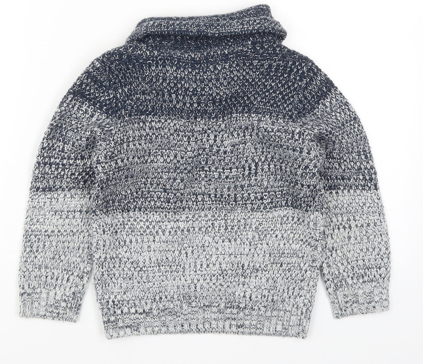 Primark Boys Blue  Knit Pullover Jumper Size 6-7 Years  - Ombre
