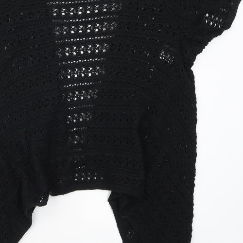 Select Womens Black  Knit Cardigan Jumper Size 16