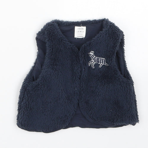 John Lewis Baby Blue   Jacket  Size 3-6 Months  - Zebra