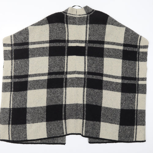 Atmosphere Womens Beige Check Knit Cardigan Jumper One Size