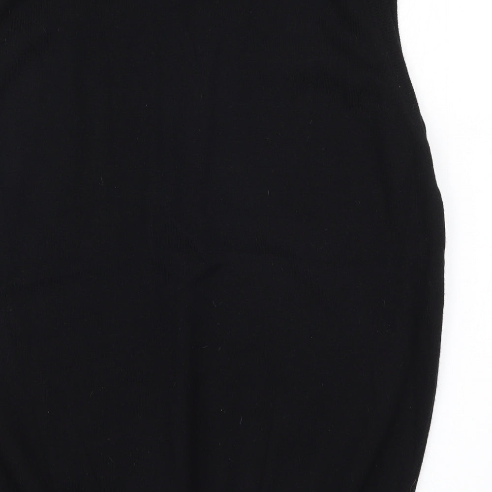 Marks and Spencer Mens Black  Knit Vest Jumper Size L