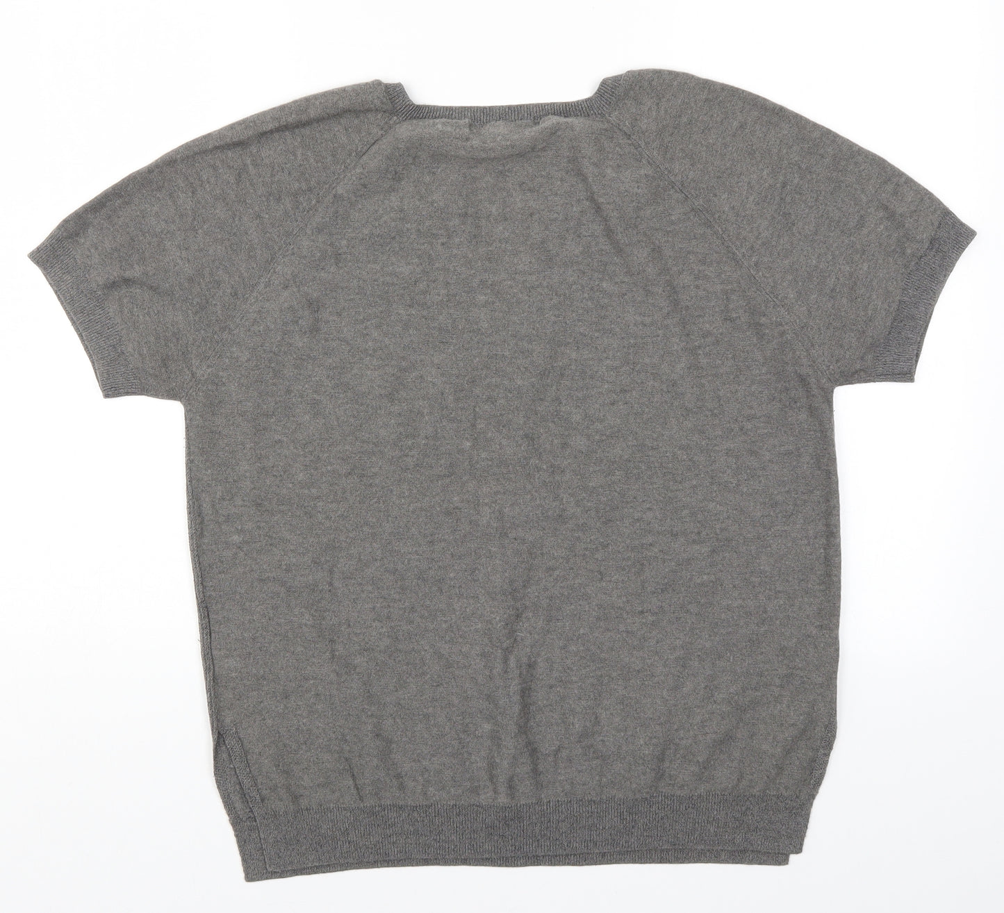 NEXT Womens Grey  Knit Basic T-Shirt Size 14