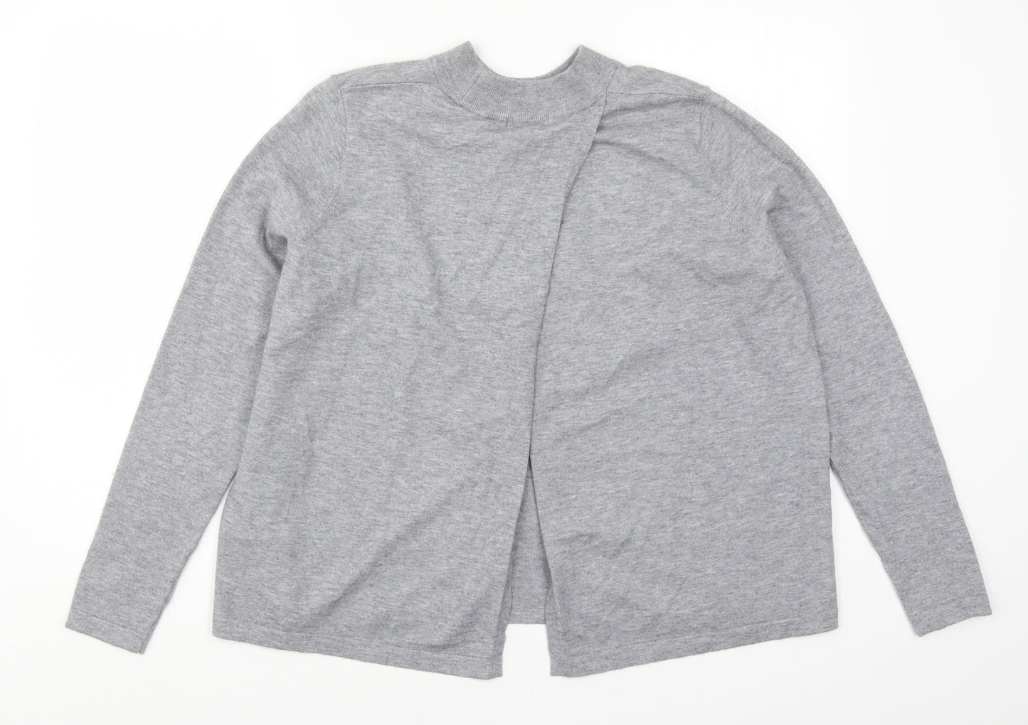 TU Womens Grey  Knit Pullover Jumper Size 14