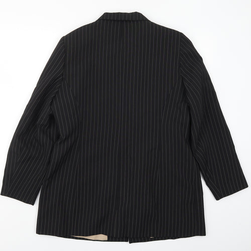 Dorothy Perkins Womens Black Striped  Jacket Suit Jacket Size 18