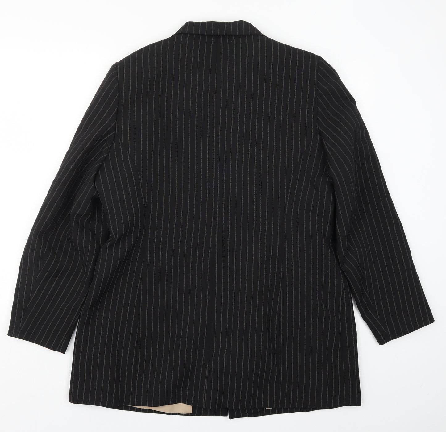 Dorothy Perkins Womens Black Striped  Jacket Suit Jacket Size 18