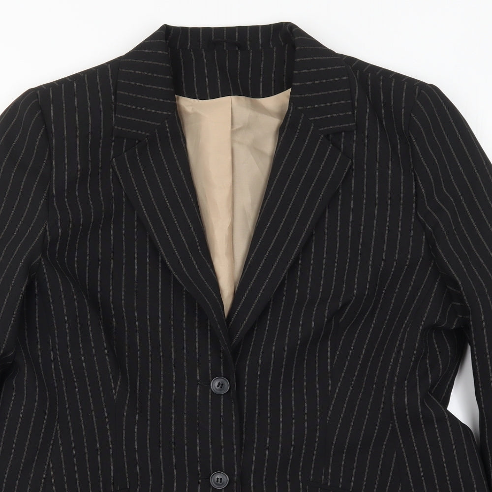 Dorothy Perkins Womens Black Striped  Jacket Suit Jacket Size 18