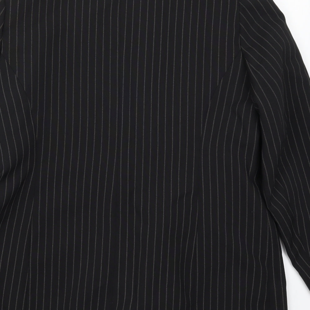 Dorothy Perkins Womens Black Striped  Jacket Suit Jacket Size 18