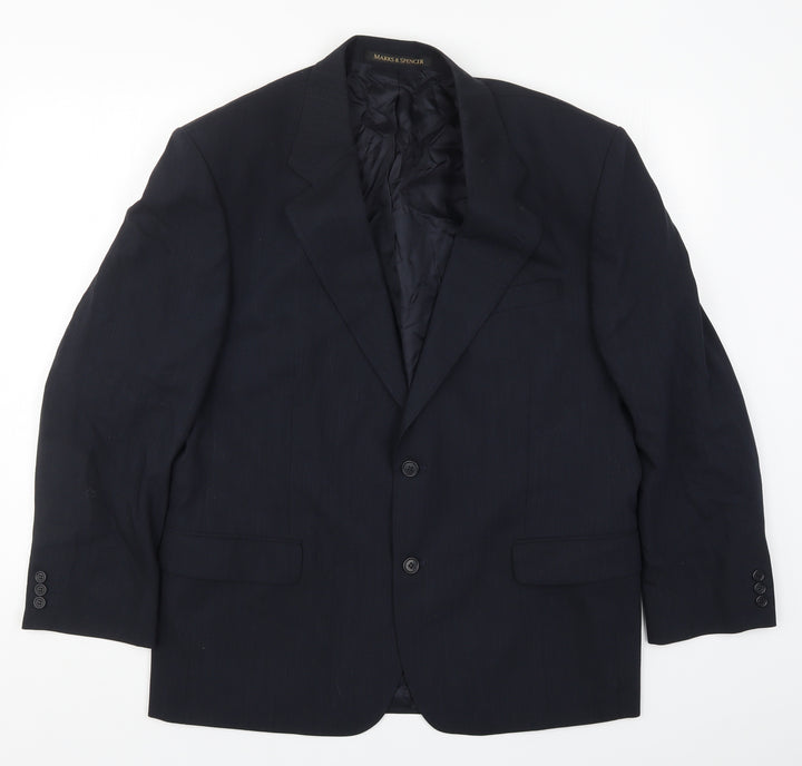 Marks and Spencer Mens Blue   Jacket Suit Jacket Size 42