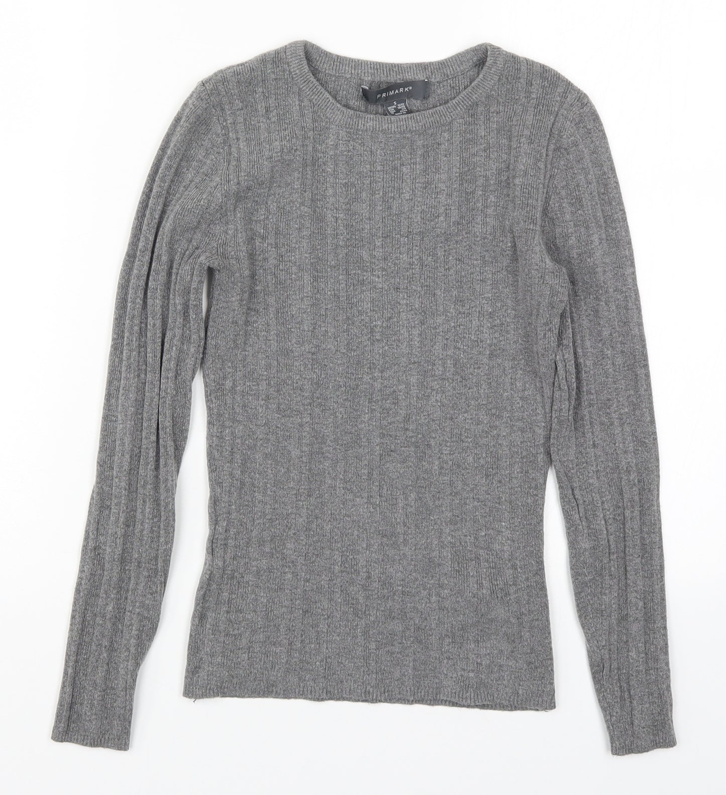 Primark Womens Grey  Knit Pullover Jumper Size 10