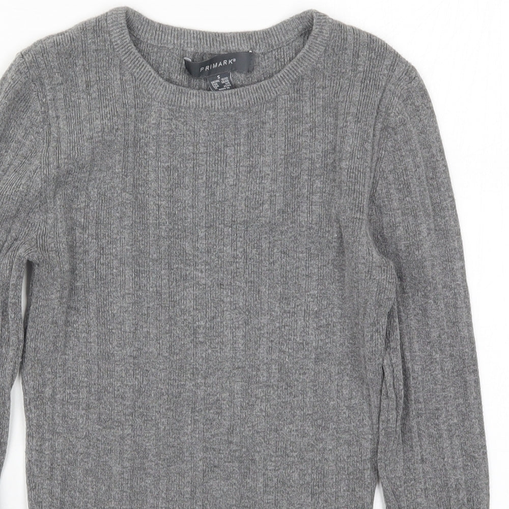 Primark Womens Grey  Knit Pullover Jumper Size 10