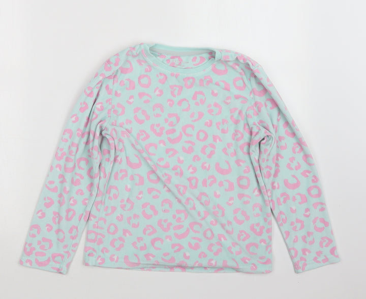 Primark Girls Blue Animal Print Top Pyjama Top Size 8-9 Years
