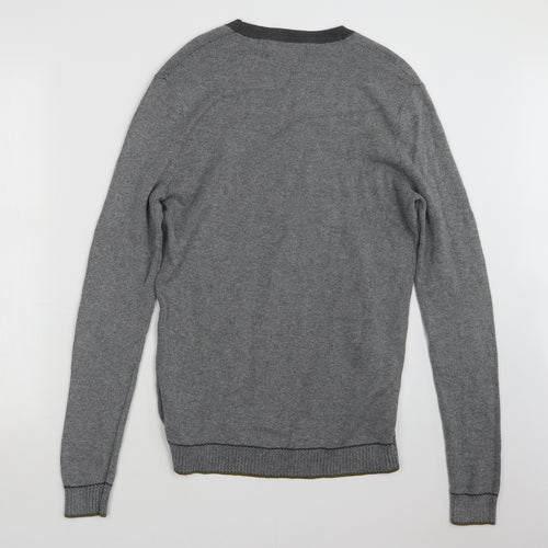 Mason Cinqcent Mens Grey  Knit Pullover Jumper Size S
