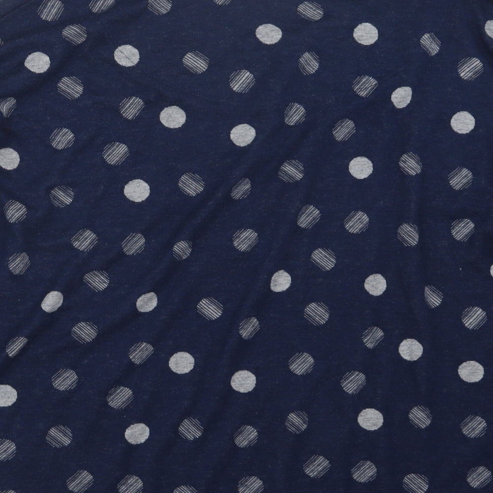 TU Womens Blue Polka Dot  Pullover Jumper Size 22