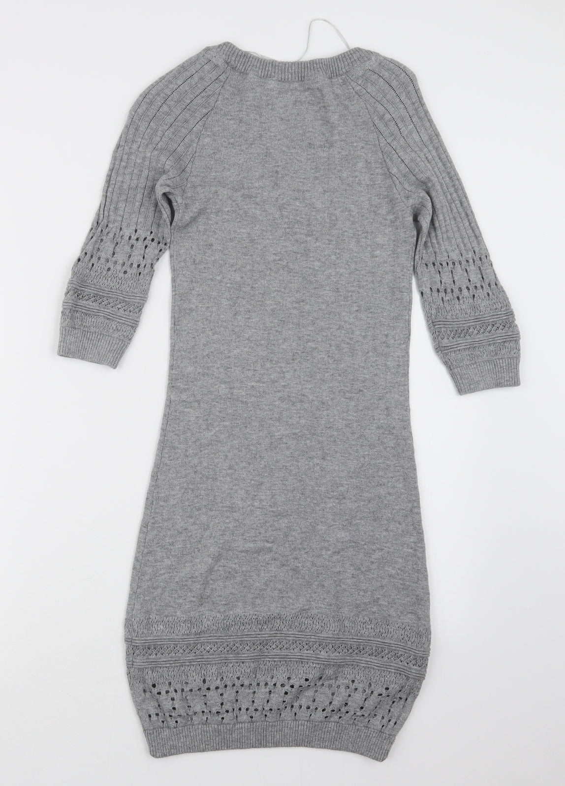 Fat Face Womens Grey  Knit Jumper Dress  Size 6